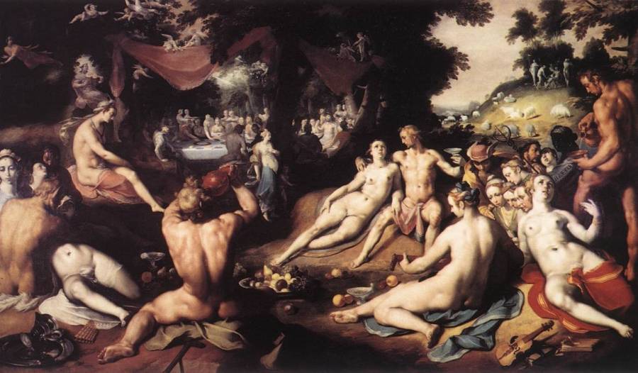 Cornelis van Haarlem - Le mariage de Pelee et Thetis.jpg